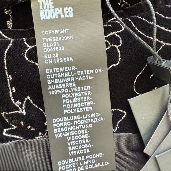 NWT!!! The  Kooples women velvet jacket size 38 FR or 8US Retail 645$ - Picture 10 of 12